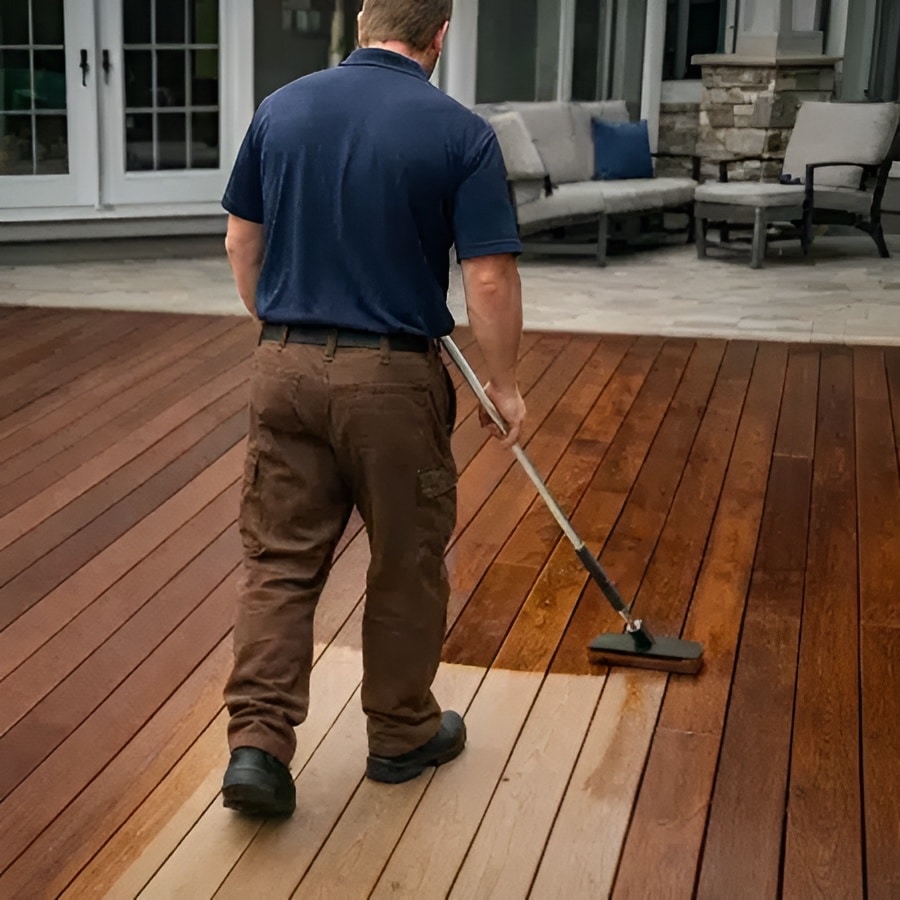 deck staining